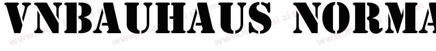 VnBauhaus Normal字体转换